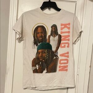 King Von Graphic women’s small T-Shirt - White